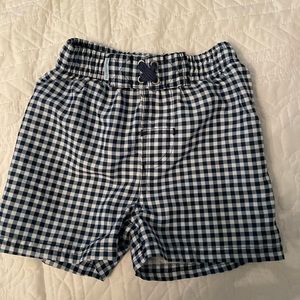 Rugged Butts Navy Gingham 2T Swim Trunks